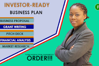 develop a detailed investor ready business plan