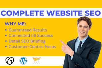do complete SEO of your wordpress, wix, and godaddy websites