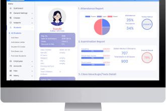 provide you school management software in low price life time with apps