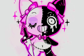 draw your creepy cute goth