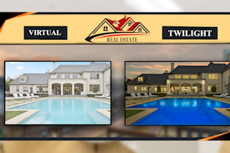 convert day to dusk virtual twilight real estate listing