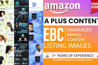 design a plus content or amazon listing images and ebc
