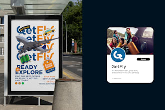 do travel agency logo branding with all assets