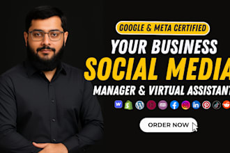 be your social media marketing manager