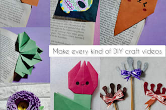 do DIY art and crafts video