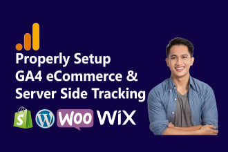 setup or fix google analytics 4 ga4 ecommerce tracking, ga4 server side tracking