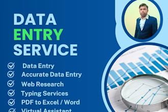be your online data entry operator for copy paste tasks and fast typing services