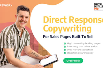 write direct response sales page or landing page copy that converts