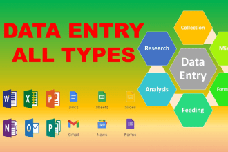 data entry and form filling for you