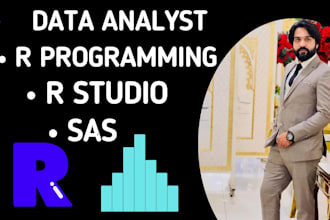 do data analysis using r programming, rstudio, sas
