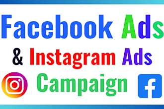 create facebook ads and instagram ads campaign