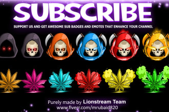 make sub badges and bit badges for twitch and kick