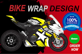 design bike, boat, racing car,  custom vehicle, food truck wraps