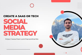 create social media strategy for tech and saas