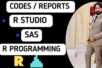 do anything code in r programming, rstudio and SAS