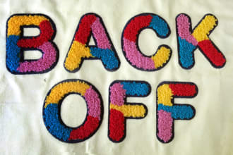 chenille, sequins, digitizing, convert to dst, pes, tbf in 1hr