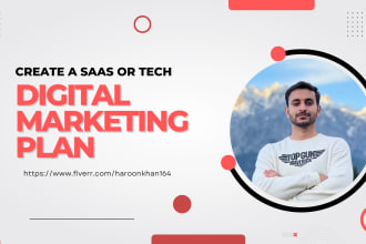 create a digital marketing strategy for saas startup business