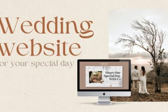create a personalized website for your wedding