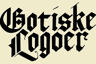 draw and vectorize a gothic style logo for you
