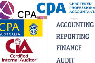 be your tutor acca CPA cma cia cisa accounting, finance, audit tax questions