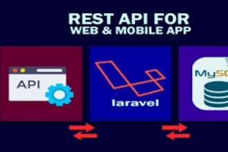 develop rest API with laravel and fixes bugs