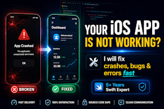 fix ios app bugs crashes and issues fast