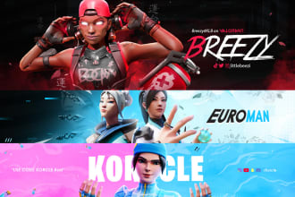 design a custom youtube banner or twitter header for you