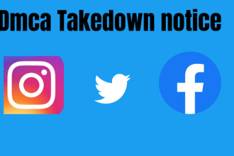 takedown notice to facebook instagram and twitter under dmca