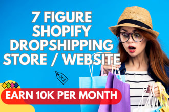 create shopify dropshipping store, shopify website, shopify store design
