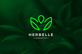 do modern timeless sleek logo creation with branding