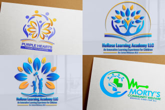 impressive nonprofit, medical, charity, wellbeing, foundation, welfare logo