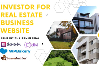 design professional real estate wordpress website business investor