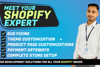 create and setup your shopify store or shopify website