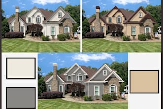 change the house color and remodel exterior interior