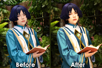 touch up and post process your cosplay photos