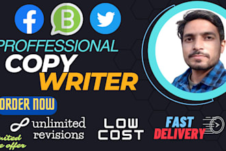 do facebook, whatsapp, and twitter ads copywriting