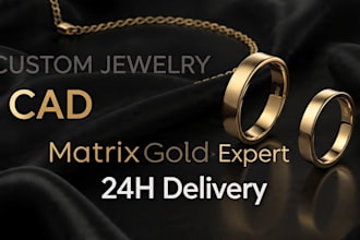 do custom 3d jewelry cad design in matrixgold