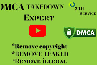 remove copyright leaked infringing content from youtube under dmca
