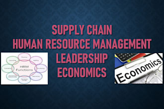 do supply chain, hrm, marketing and economics research