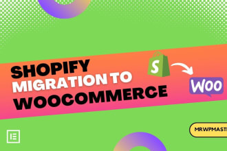 migrate shopify to woocommerce with elementor