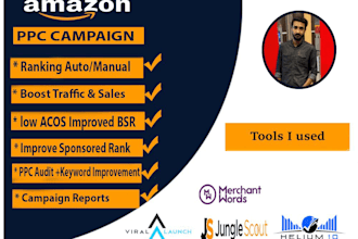 set up, optimize, and manage your amazon PPC campaign sponsored ads