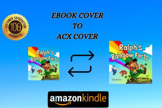 convert kindle or ebook cover to print paperback and acx audiobook cover