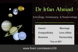 answer your question by astrology, numerology or geomancy
