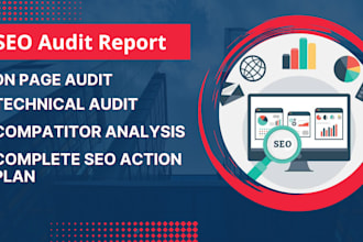 do SEO audit report, keyword research, and competitor analysis