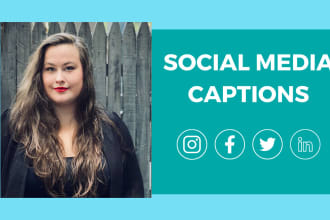 write engaging social media captions