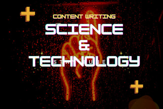 write well researched articles on science and technology