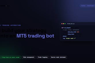 automate your trading strategy into a bot with python