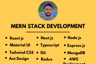 make full stack website using mern stack and deploy on aws