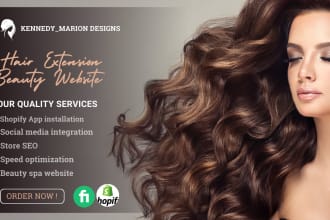 create skin care website, beauty spa, flyer for your business