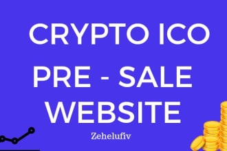 create token pre launch website ico presale launchpad